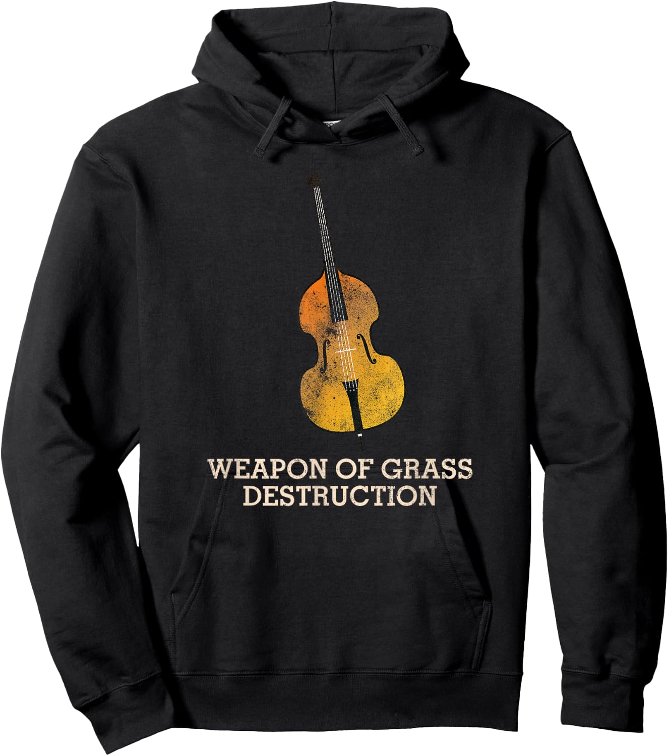 Funny Bluegrass Upright Bass Shirt Hoodie - Hoodie | Black