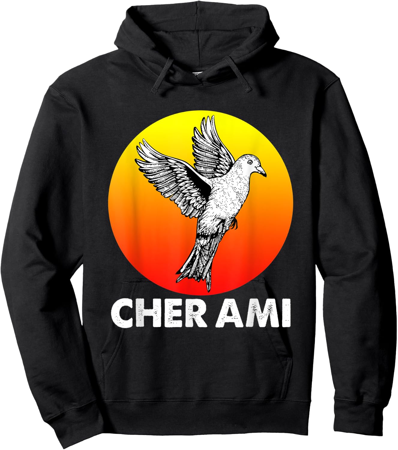 Cher Ami World War Hero Carrier Pigeon Hoodie - Hoodie | Black