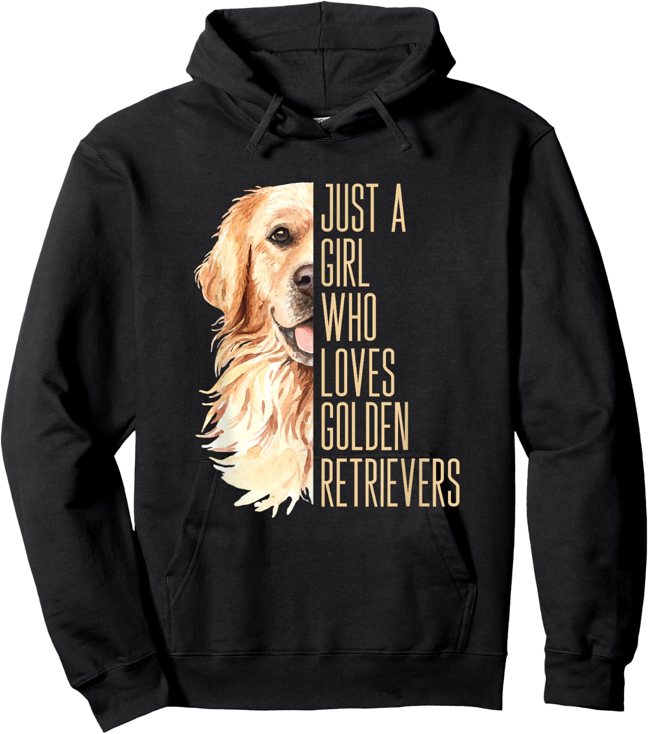 Golden Retriever Lover Design for Dog Enthusiasts Hoodie - Hoodie | Black