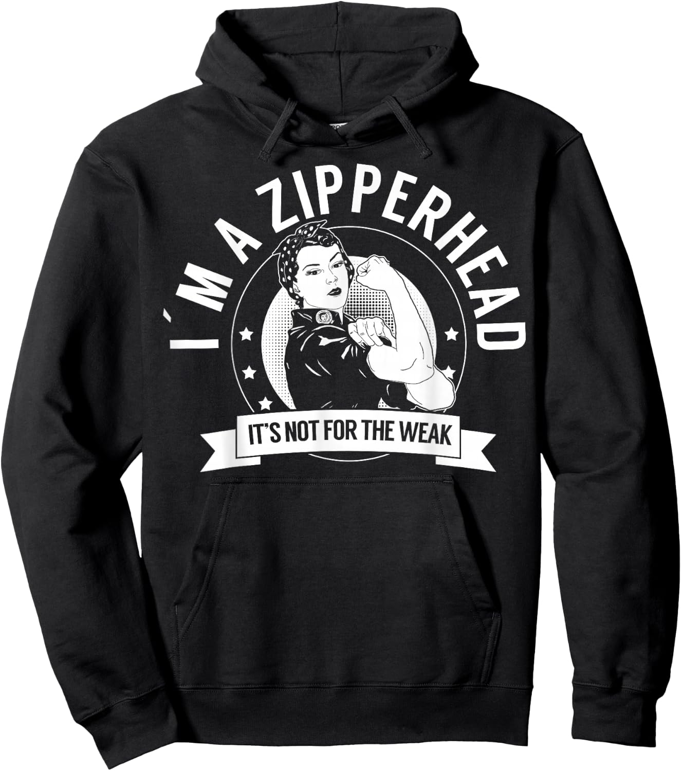 Zipperhead Warrior NFTW - Chiari Malformation Hoodie - Hoodie | Black