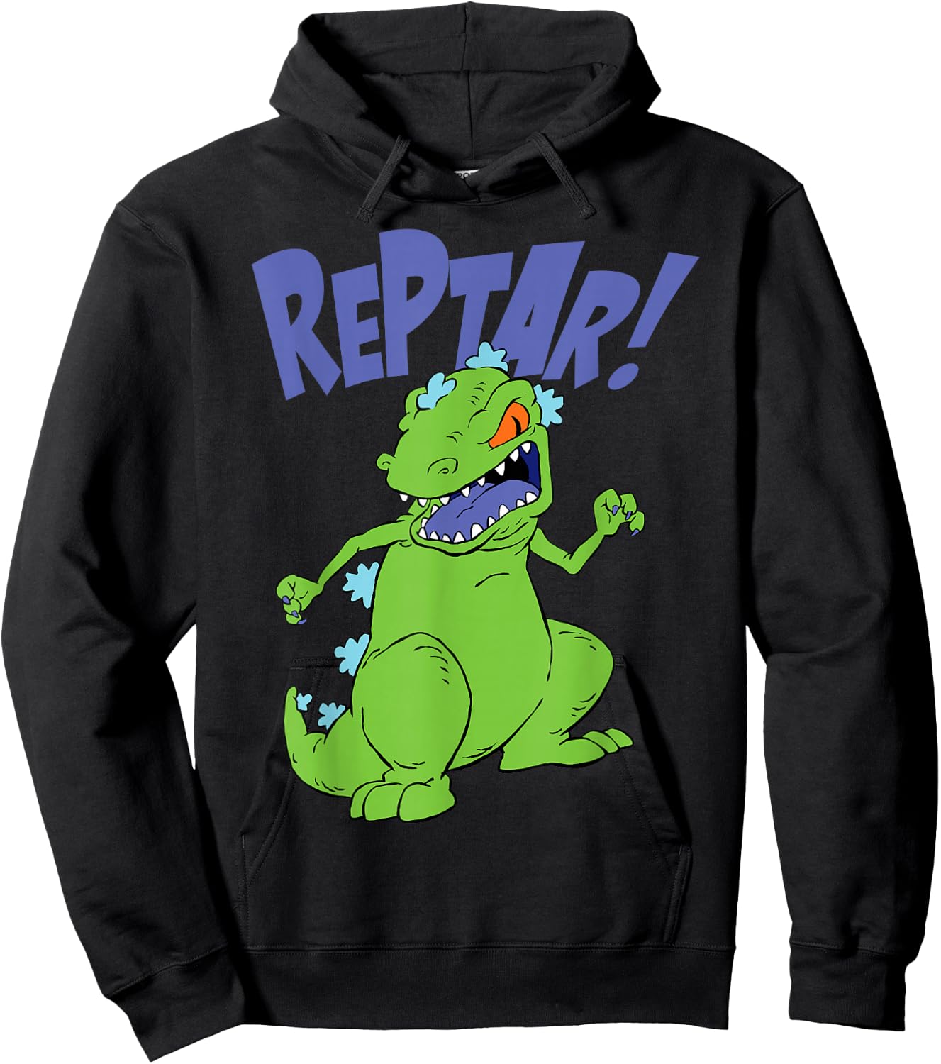 Nickelodeon Rugrats Reptar Destroy Hoodie - Hoodie | Black