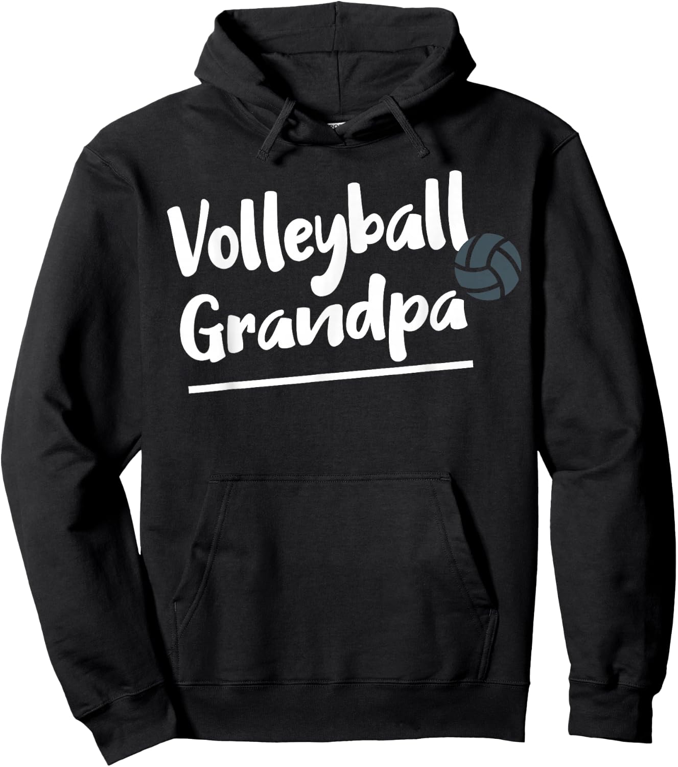Volleyball Grandpa Hoodie - Hoodie | Black