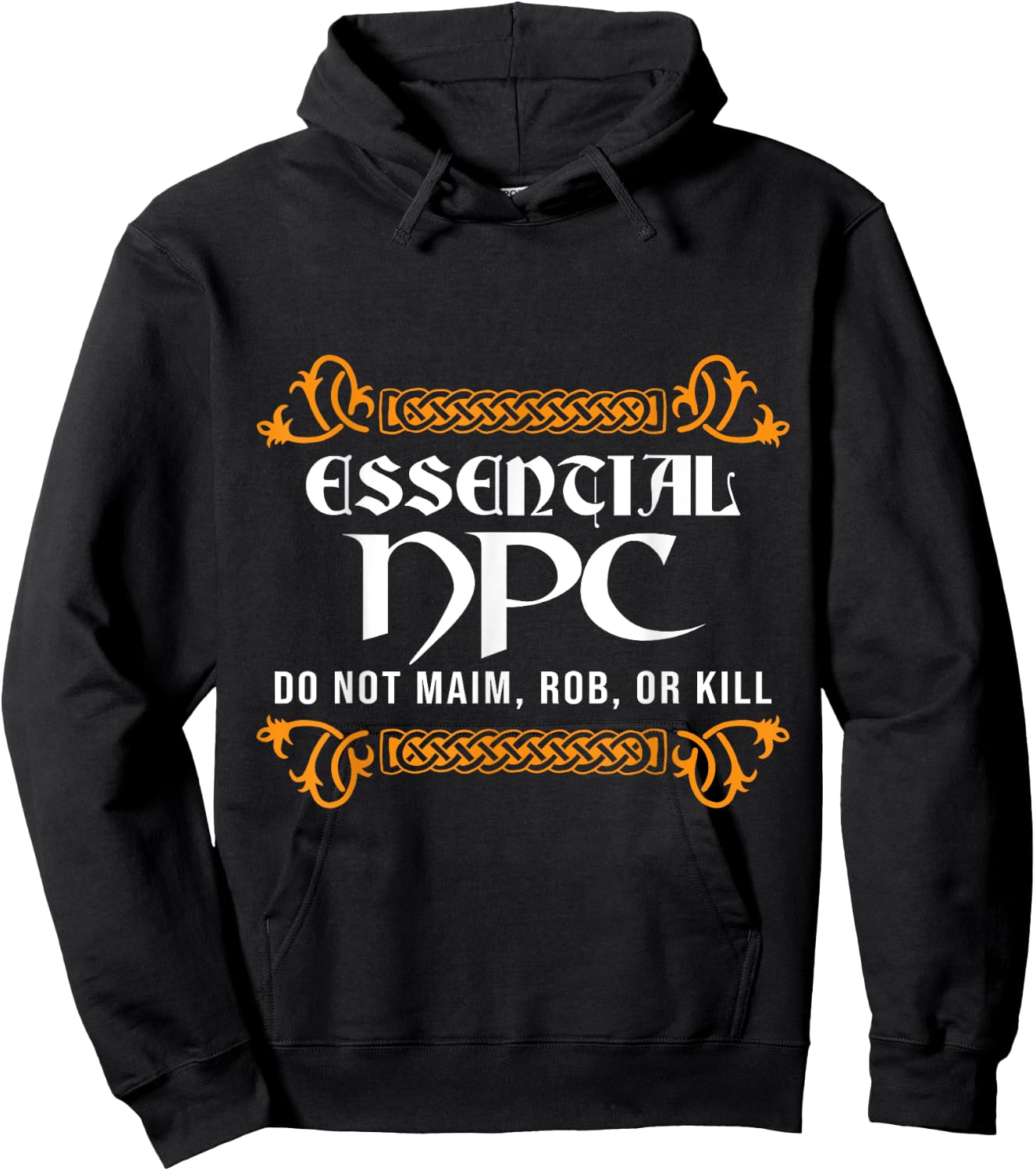 Larp Larping RPG Roleplay Gaming NPC Cosplay Costume Hoodie - Hoodie | Black