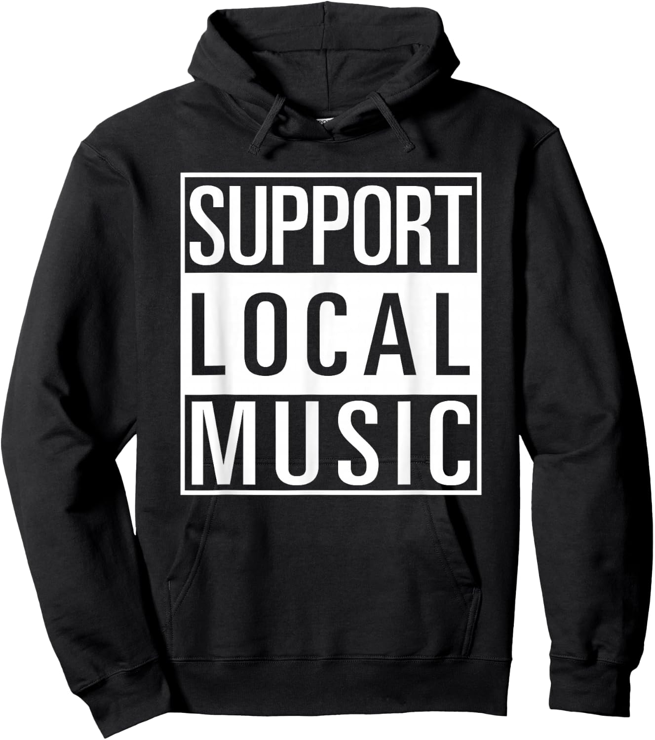 Support Local Music Shirt Hoodie - Hoodie | Black