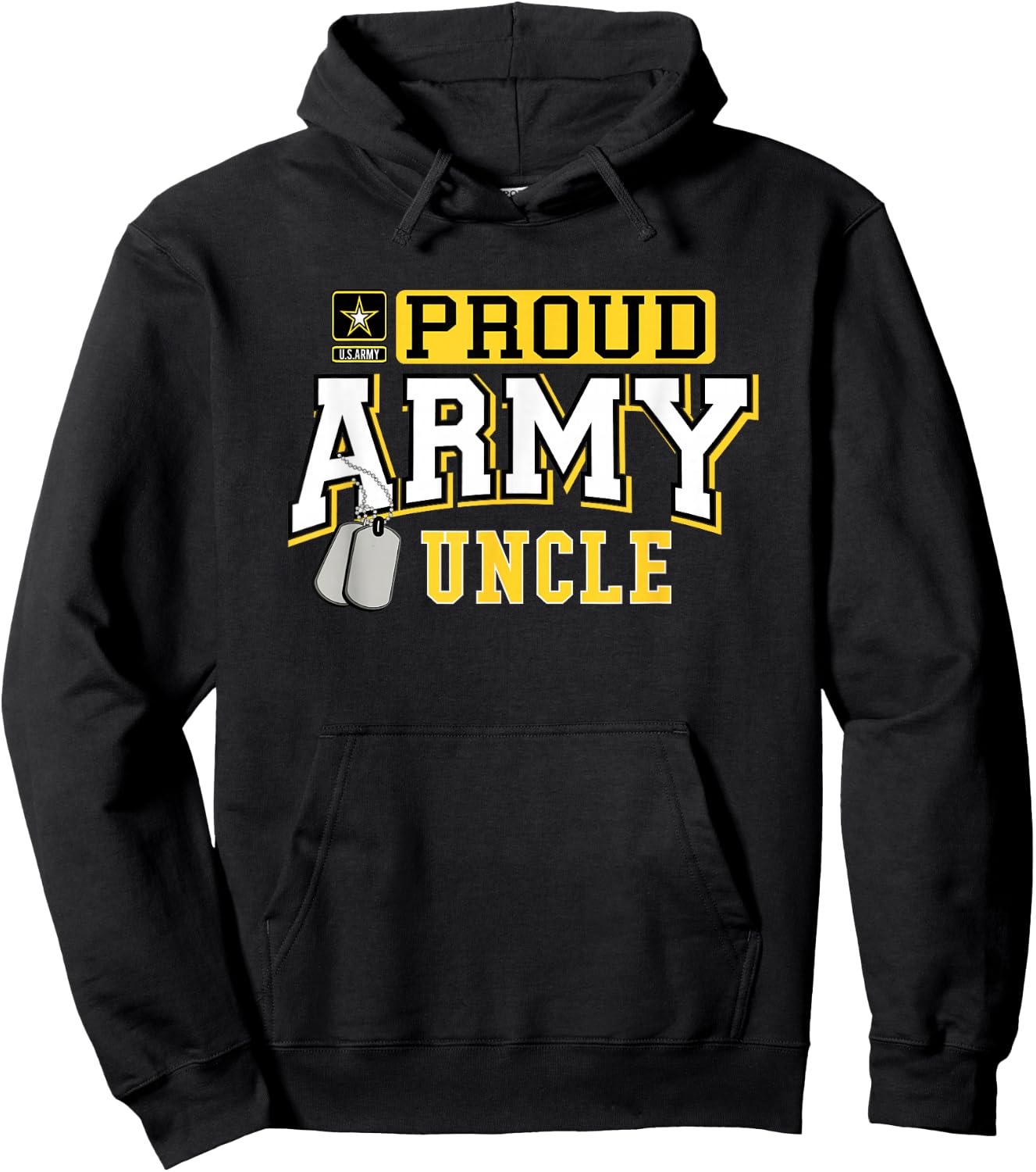 Proud Army Uncle Shirt Military Pride T Shirt Hoodie - Hoodie | Black