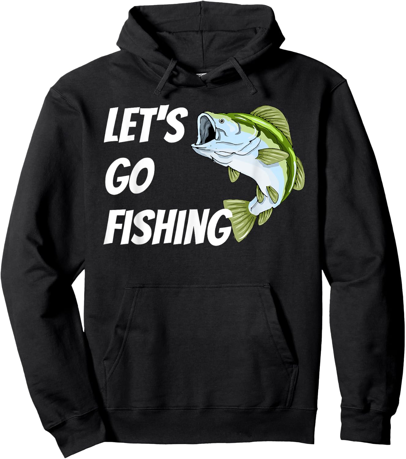Lets Go Fishing Hoodie - Hoodie | Black