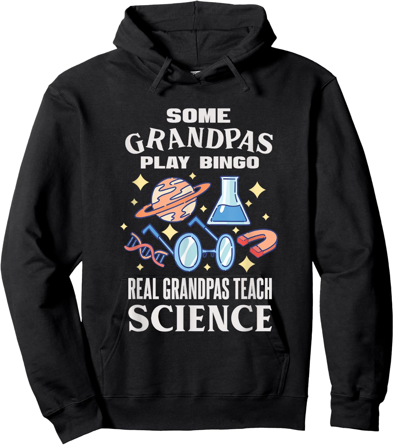 Chemistry Biology Physics Science Grandpa Hoodie - Hoodie | Black