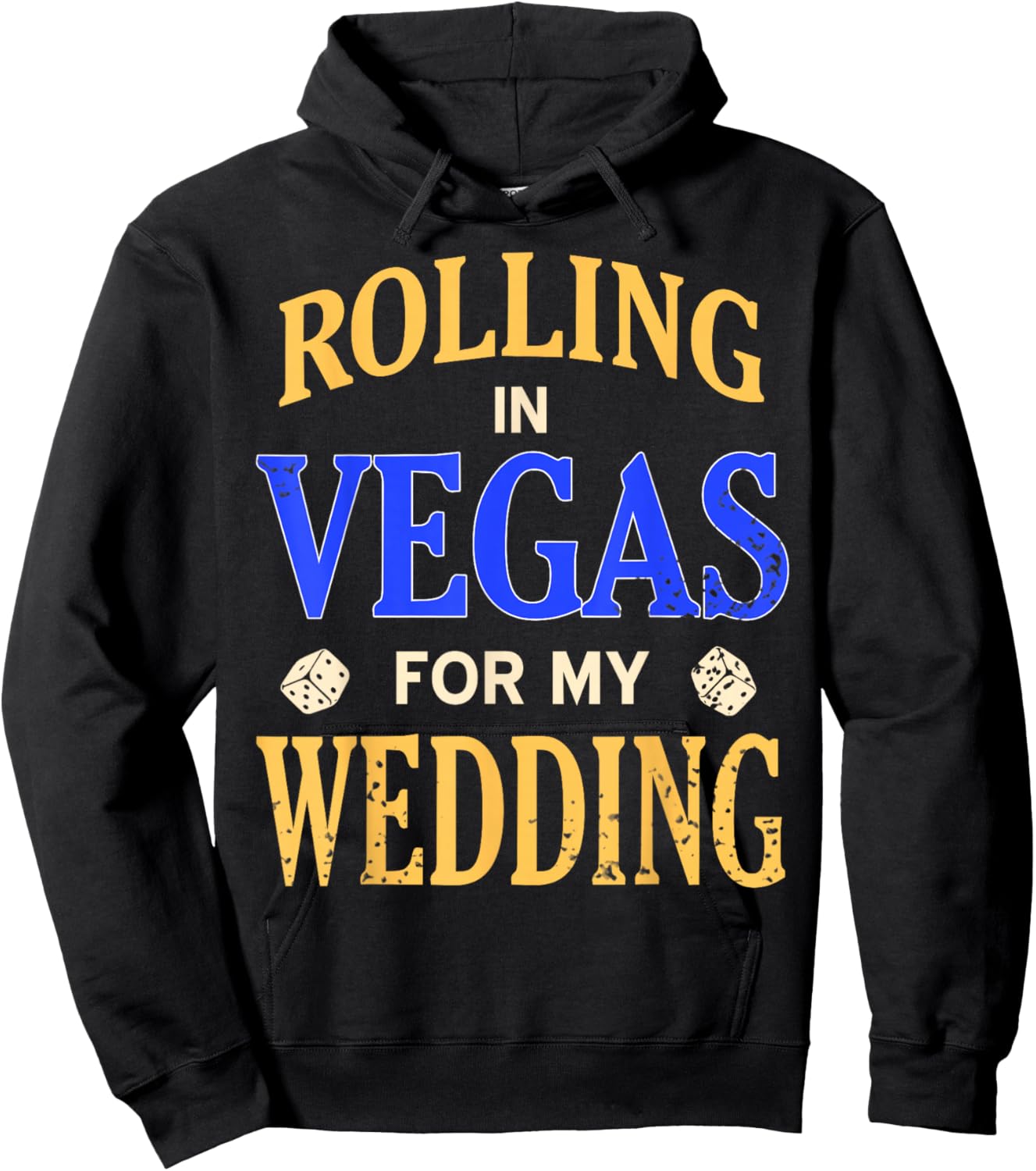 Rolling Vegas Wedding Trip Dice Casino Party Celebration Hoodie - Hoodie | Black