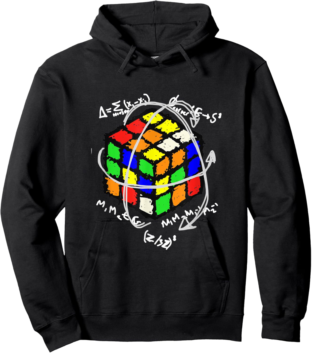 Funny Sheldon Nerdy Puzzle Cube Group Theory Math Teacher Hoodie - Hoodie | Black