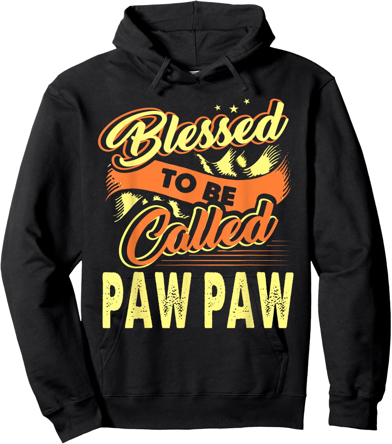 Fathers Day Blessed To Be Called Paw Paw Gift Hoodie - Hoodie | Black