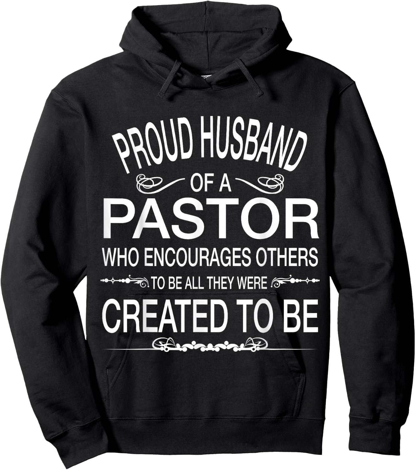Proud husband of a pastor Christian for Birthday Hoodie - Hoodie | Black