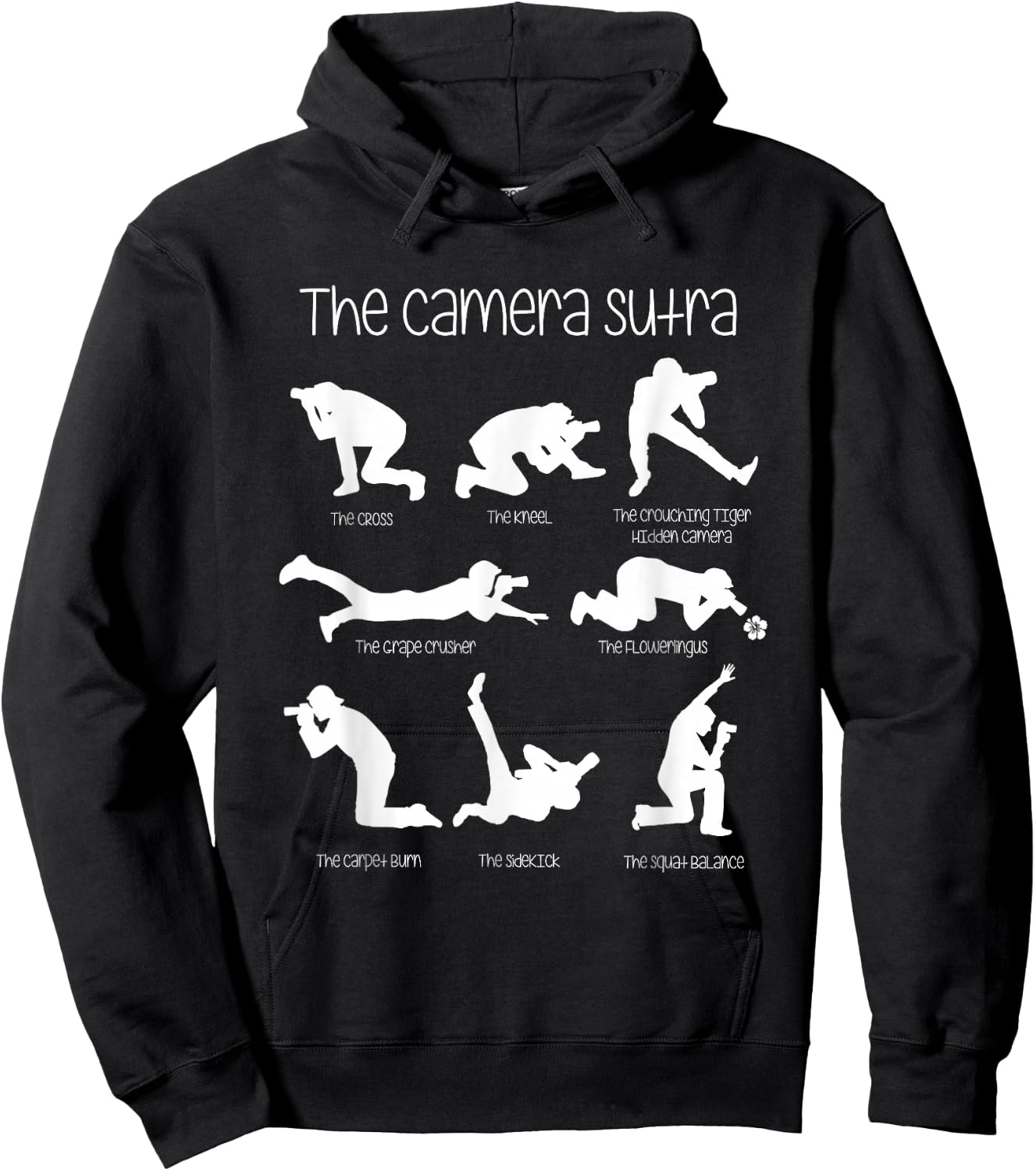 The Camera Sutra Funny Photography Poses Hoodie - Hoodie | Black