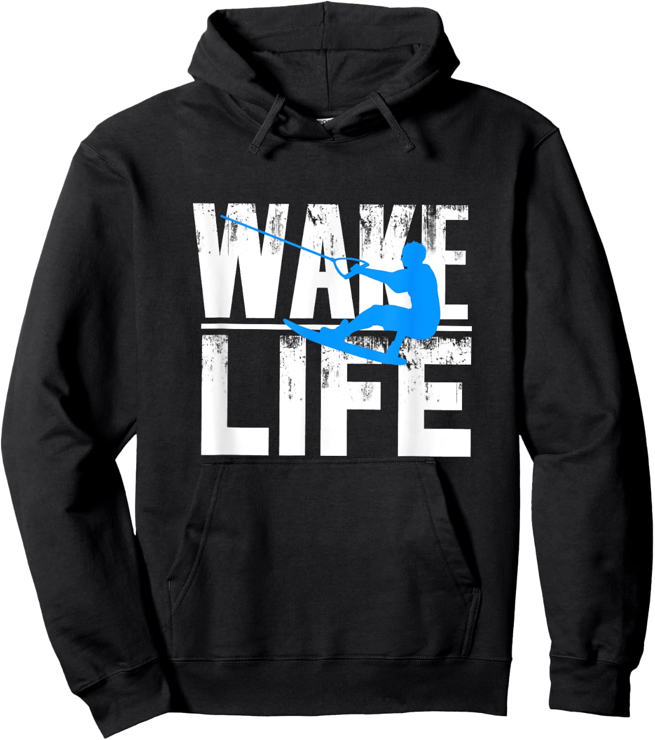 Wake Surfing Life Gift Shirt Boat Lake Wakesurfing Hoodie - Hoodie | Black