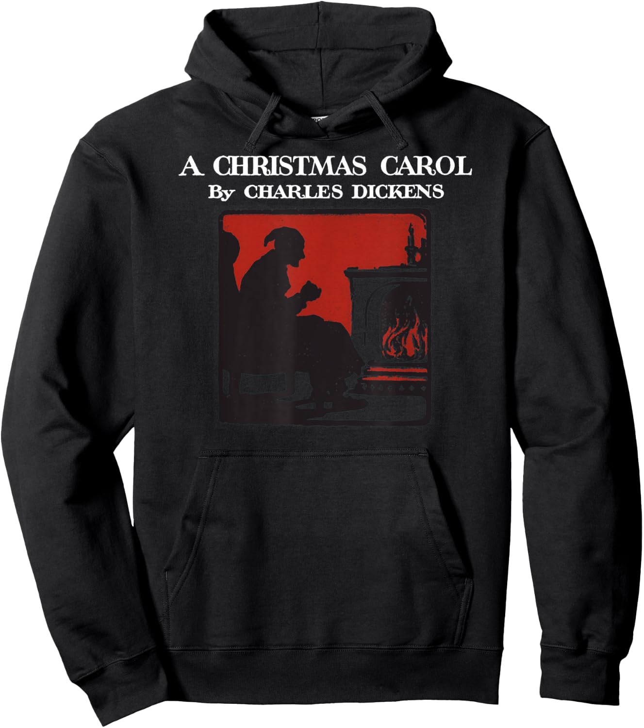 Charles Dickens Vintage Scrooge A Christmas Carol Book Art Hoodie - Hoodie | Black