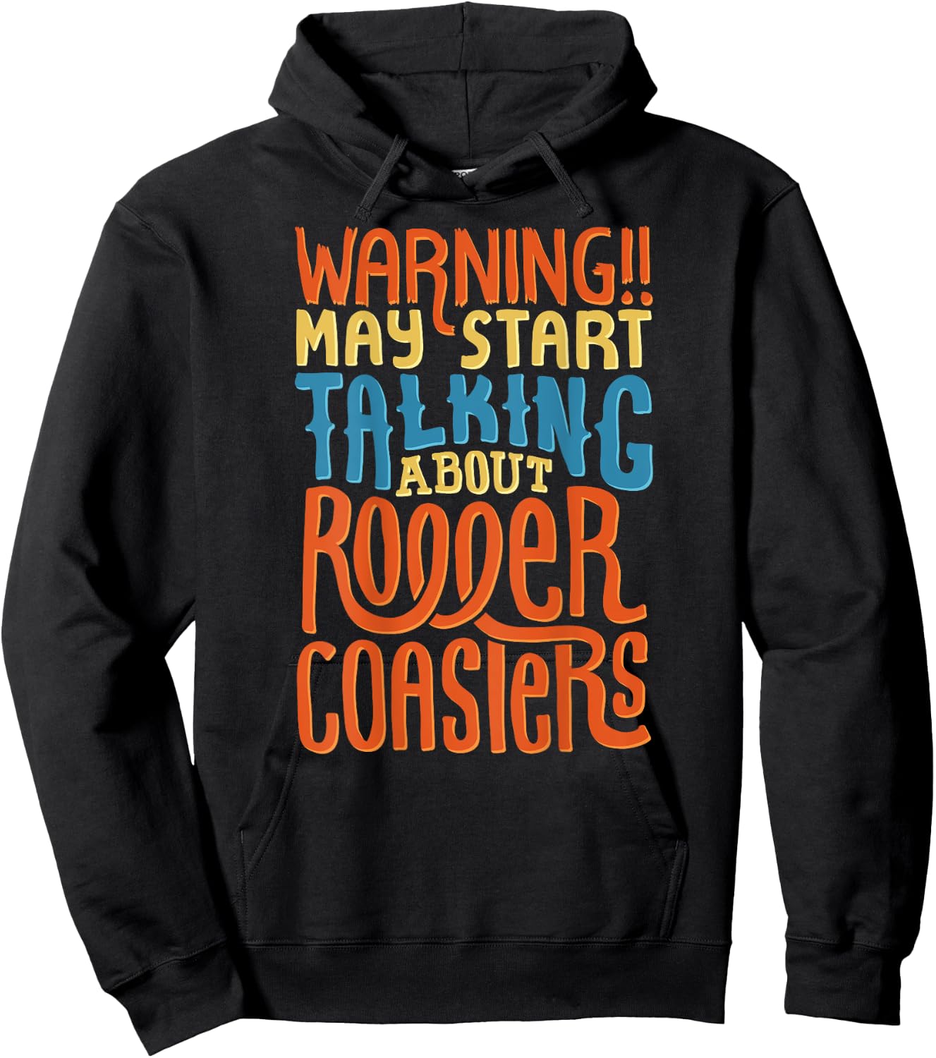 Funny Roller Coasters Fan Shirt, Roller Coaster Hoodie - Hoodie | Black