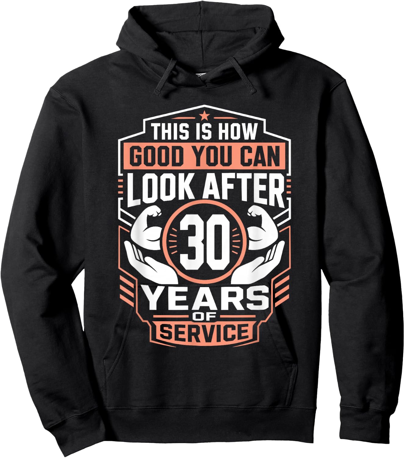 Work Anniversary 30 Years Company Anniversary 30 Hoodie - Hoodie | Black