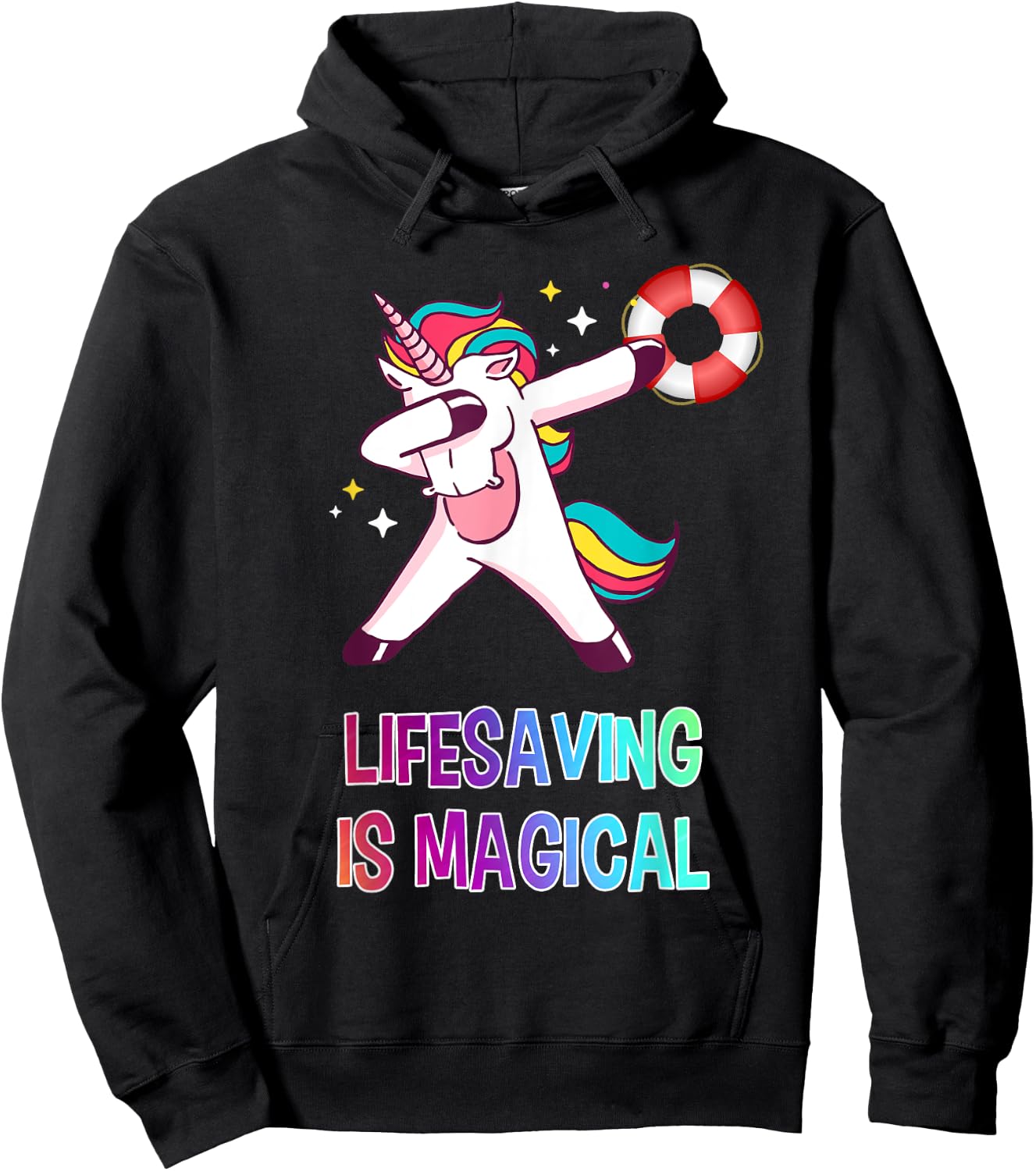 Lifesaver Shirt Unicorn Life-Saver Gift T Shirt Hoodie - Hoodie | Black