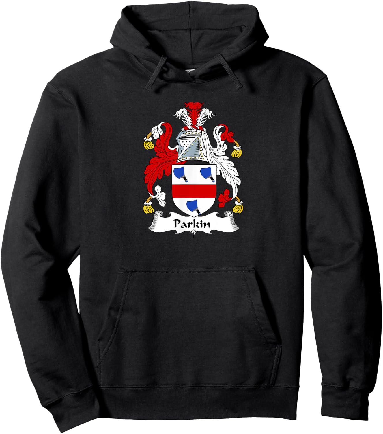 Parkin Coat of Arms - Family Crest Shirt Hoodie - Hoodie | Black