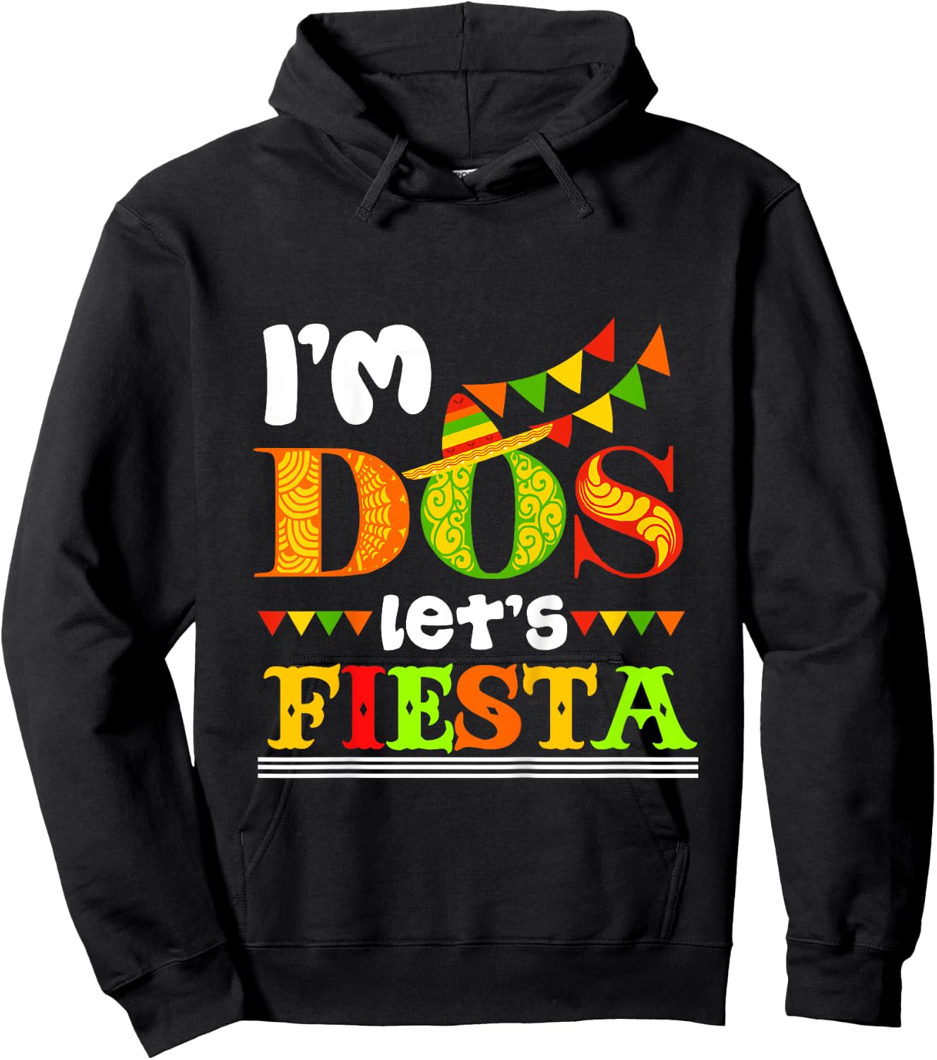 I'm Dos Taco Twosday 2nd Birthday Gift Kids Boy Girl Hoodie - Hoodie | Black