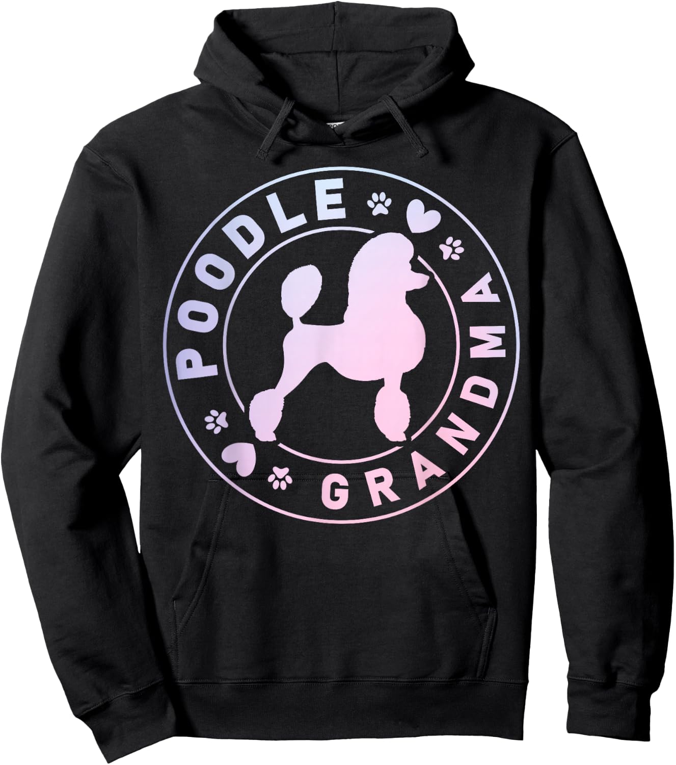 Poodle Grandma Poodle Dog Lover Hoodie - Hoodie | Black
