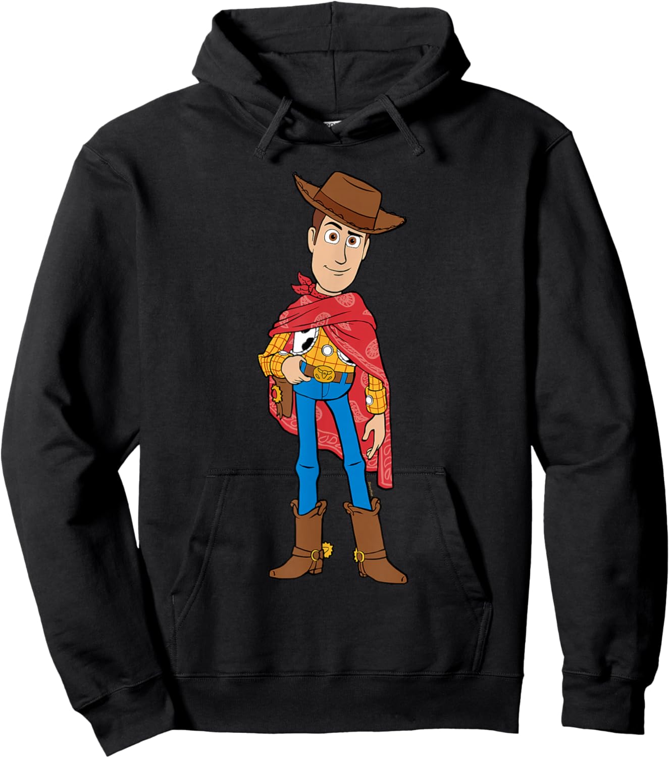 Disney and Pixar's Toy Story 5 Woody with Poncho Big Pose Hoodie - Hoodie | Black