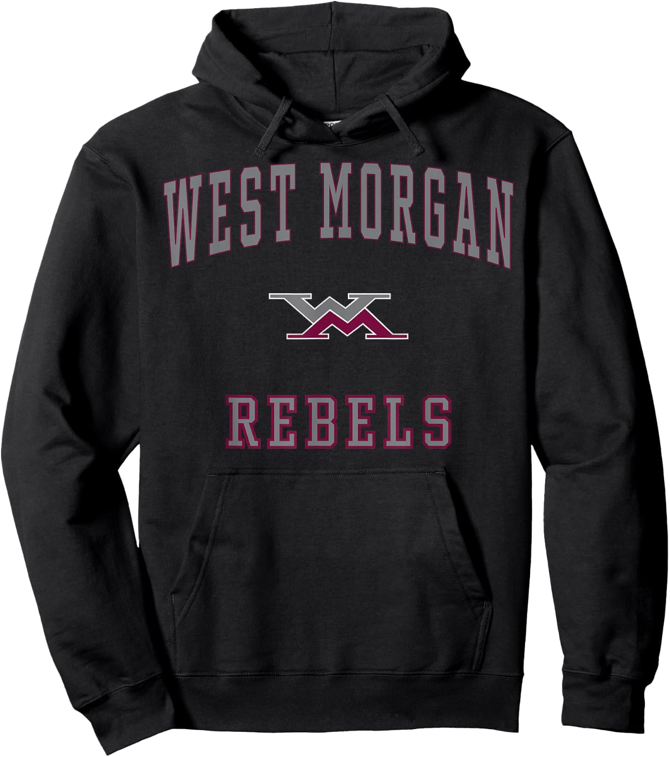 West Morgan High School Rebels C1 Hoodie - Hoodie | Black