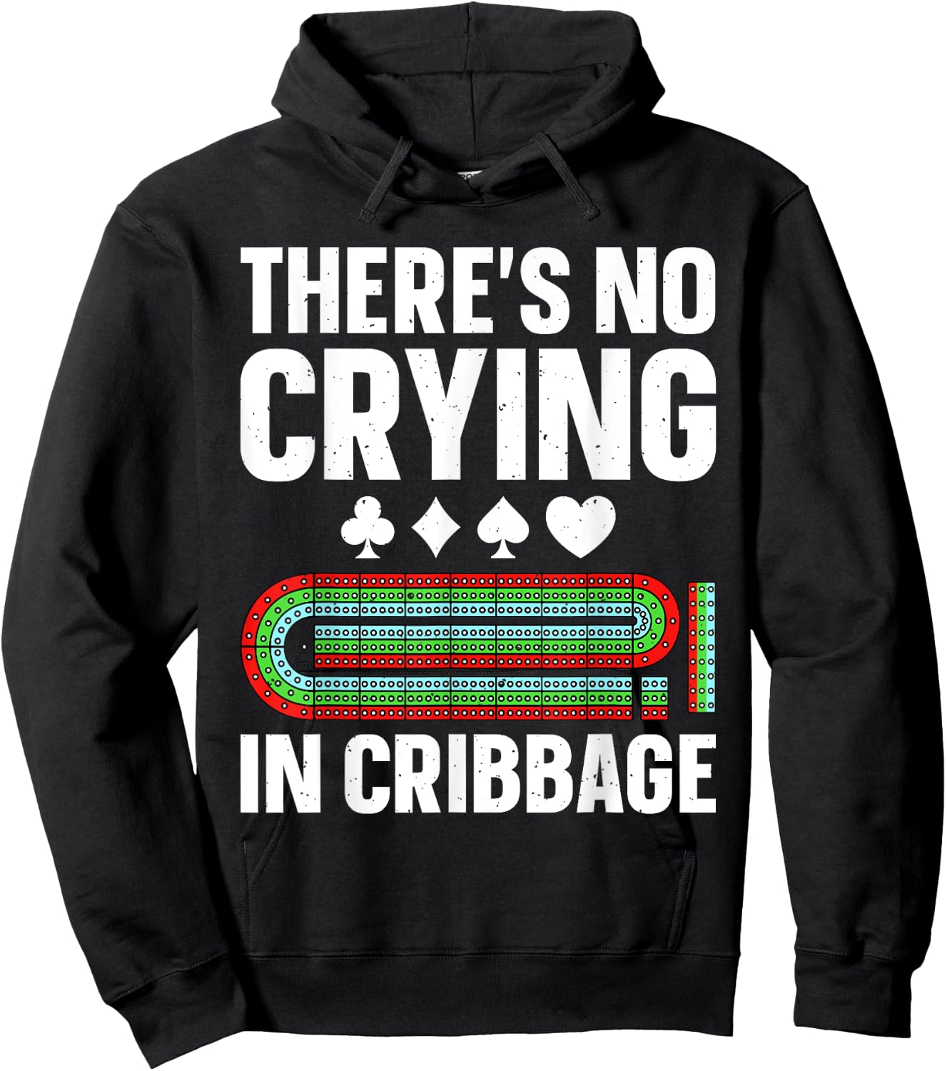 Cribbage Gift Cribbage Board Accessories & Stuff Adults Kids Black Small Short Sleeve Casual Humorous Game Cribbage-Themed Hoodie - Hoodie | Black