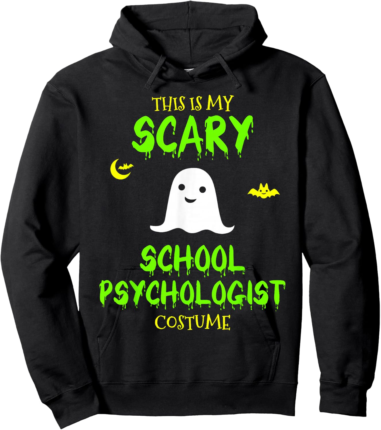 Scary School Psychologist Costume Halloween Lazy Easy Hoodie - Hoodie | Black
