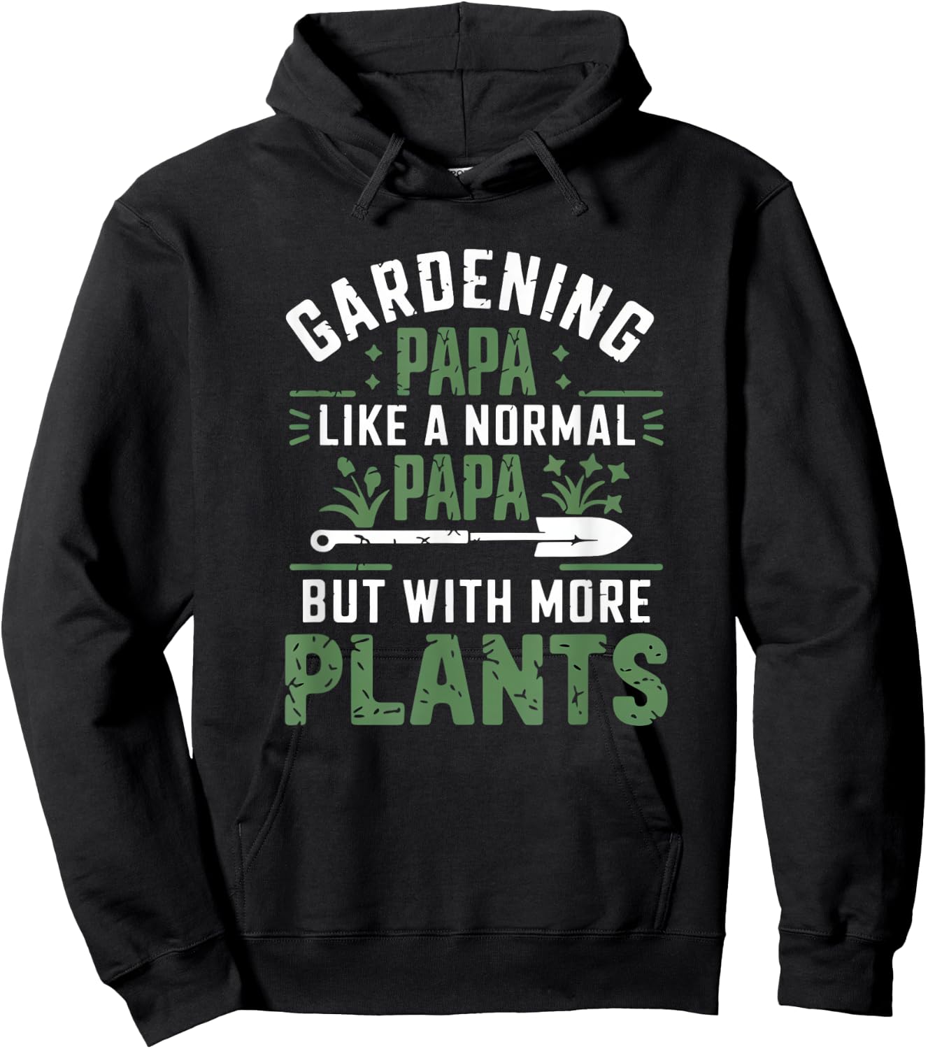 Gardening Papa Plant Lover Grandpa Loves Gardening Hoodie - Hoodie | Black