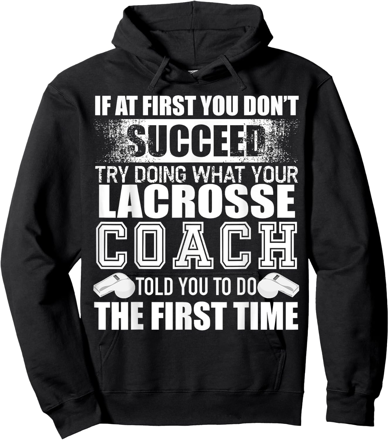 Funny Lacrosse Coach Thank You Gift Coaches Hoodie - Hoodie | Black