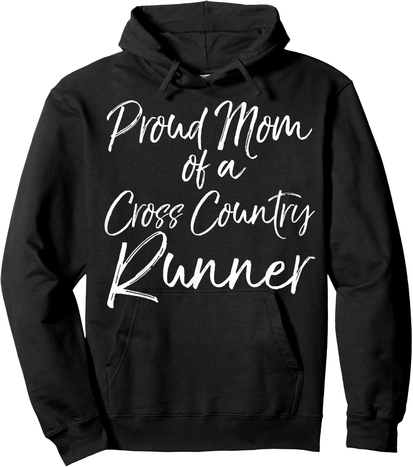 Cross Country Mom Gift Proud Mom of a Cross Country Runner Hoodie - Hoodie | Black