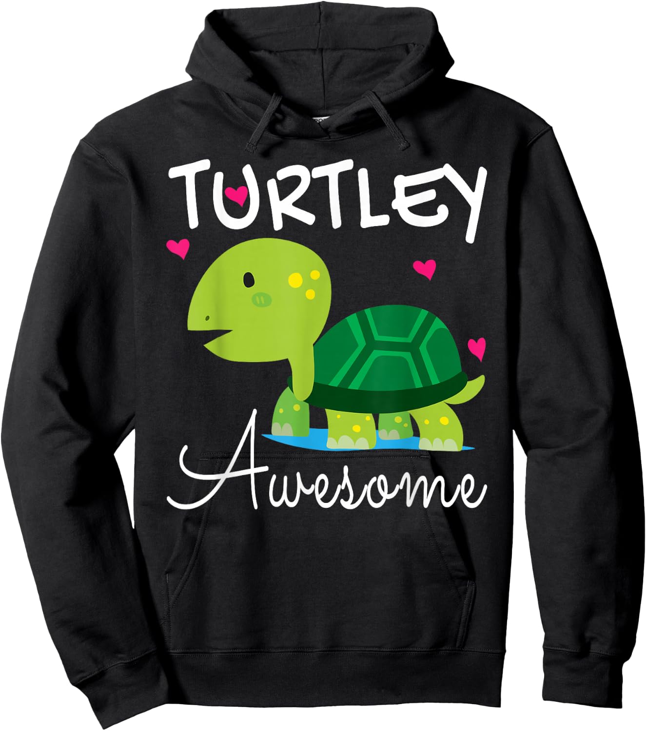 I Love Turtles - Turtley Awesome Shirt for Kids,Girls Hoodie - Hoodie | Black