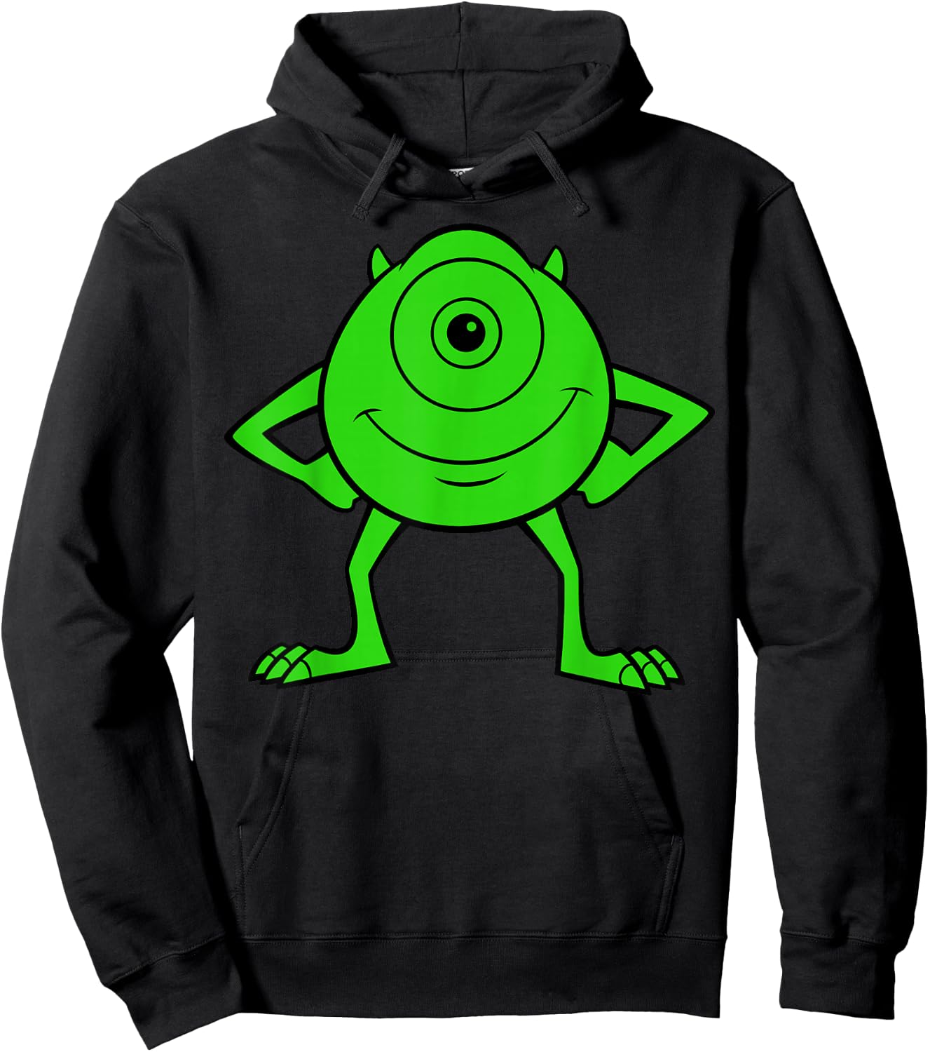 Disney Pixar Monsters, Inc. Mike Wazowski Cyclops Retro Hoodie - Hoodie | Black