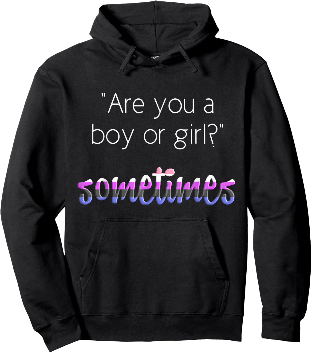 Nonbinary Genderfluid Pride Flag T Shirt Gender Queer Shirt Hoodie - Hoodie | Black