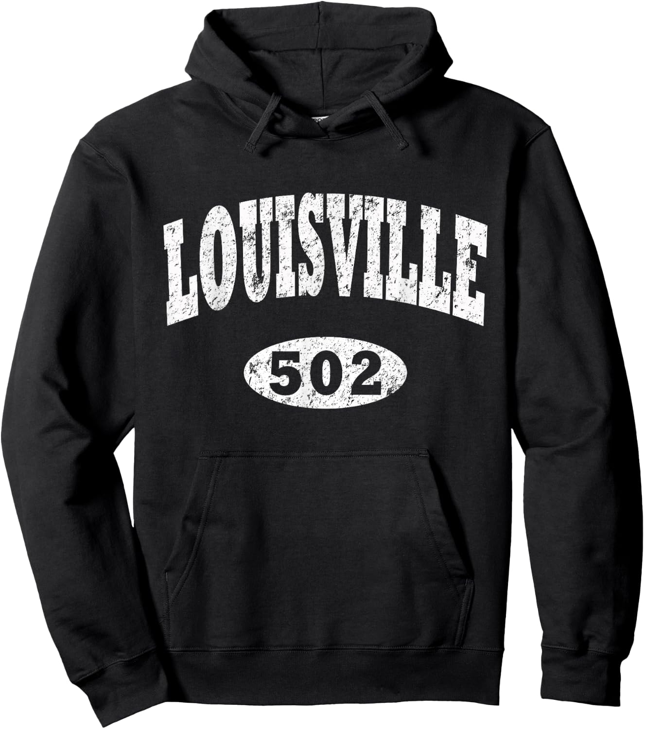 Louisville Shirt. Vintage Kentucky Area Code 502 Hoodie - Hoodie | Black