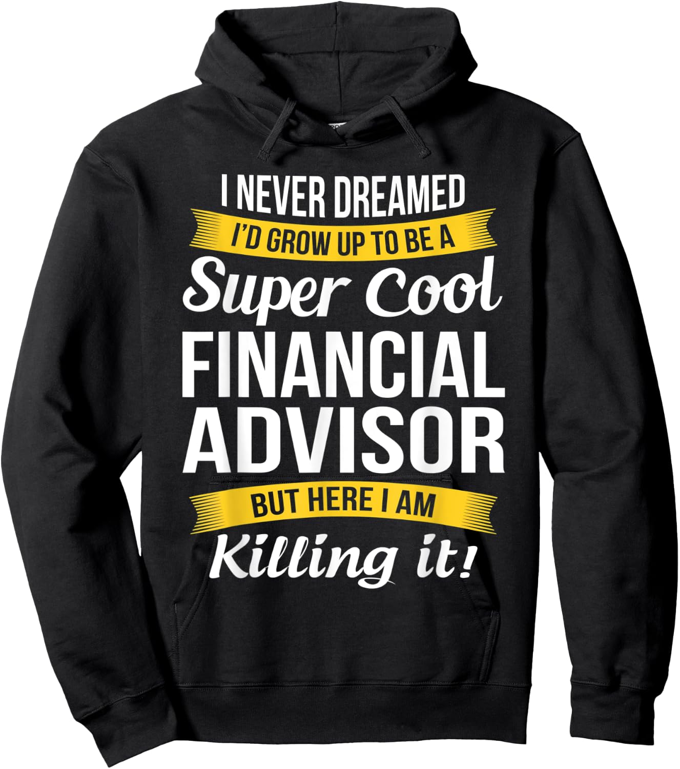 Financial Advisor Funny Gift Hoodie - Hoodie | Black