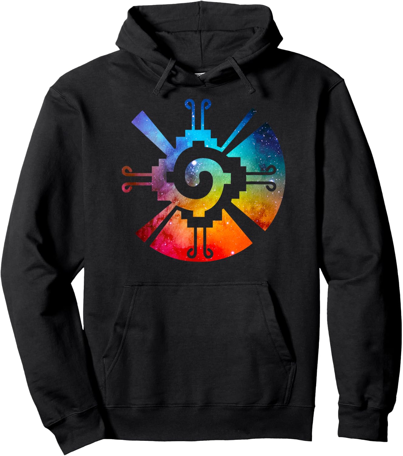 Hunab Ku Aztec Mayan Galaxy Symbol Hoodie - Hoodie | Black