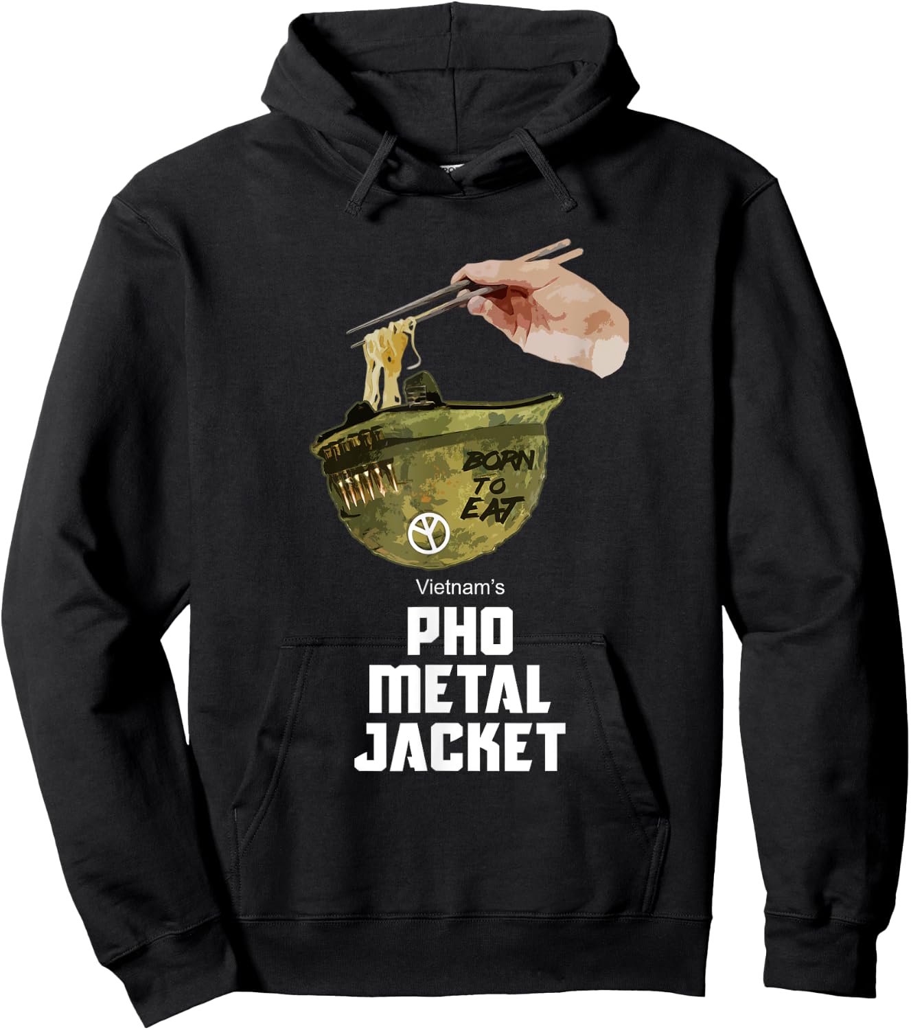 Pho Shirt Pho Metal Jacket Gamer Shirt Veteran Shirt Hoodie - Hoodie | Black