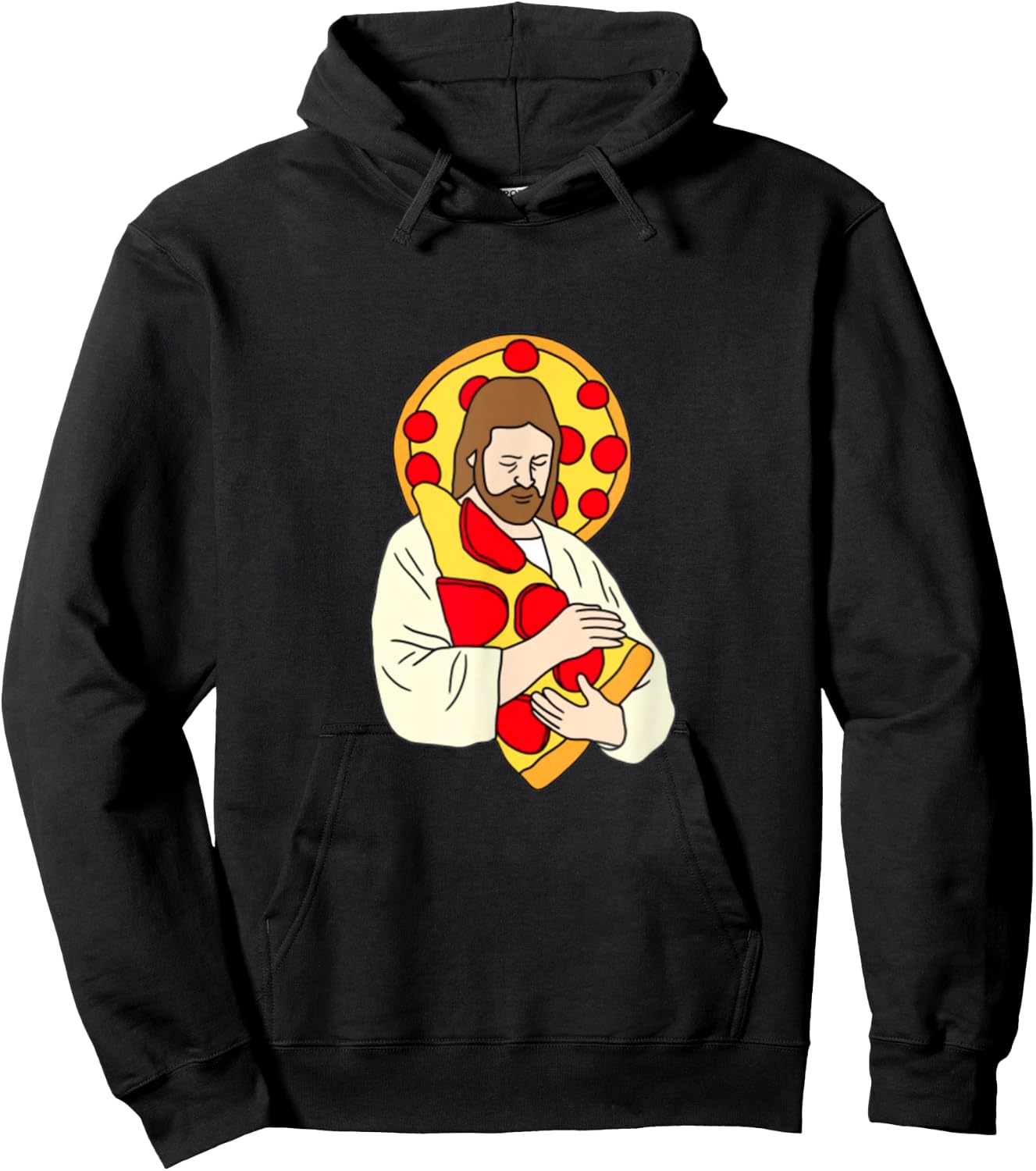 Jesus Pizza Funny Religious Shirt Hoodie - Hoodie | Black