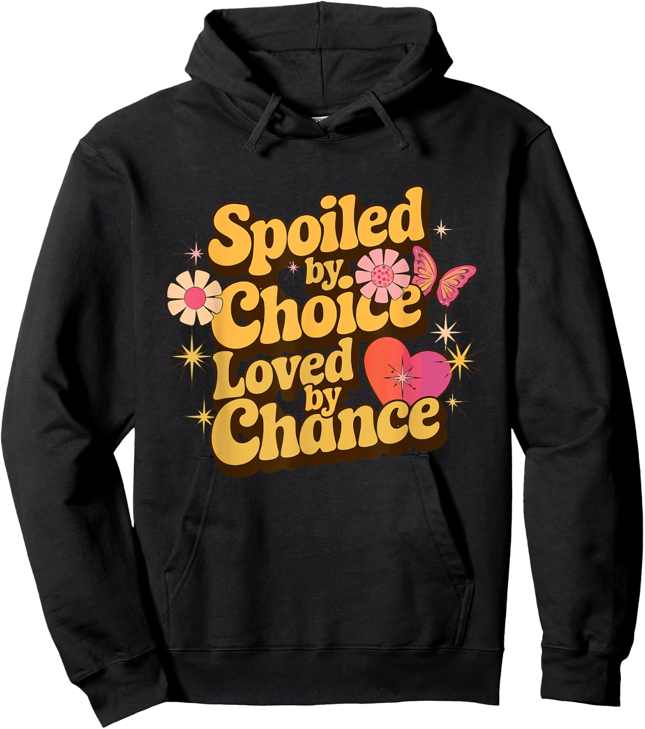 Spoiled Wife Spoiled By Choice Loved By Chance Funny Wife Hoodie - Hoodie | Black