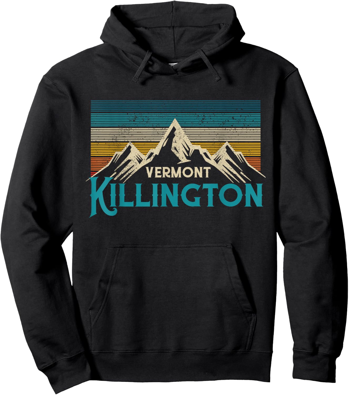 Killington Vermont Vintage Souvenir Hoodie - Hoodie | Black