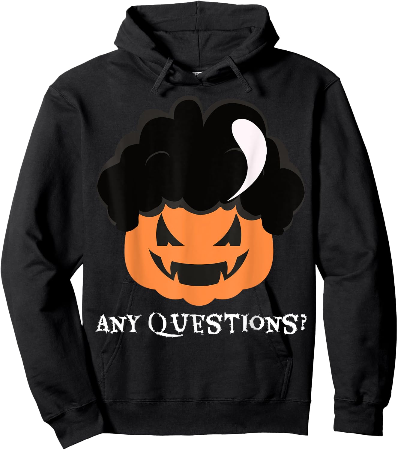 Parliament Shirts: David S Pumpkins Any Questions Hoodie - Hoodie | Black