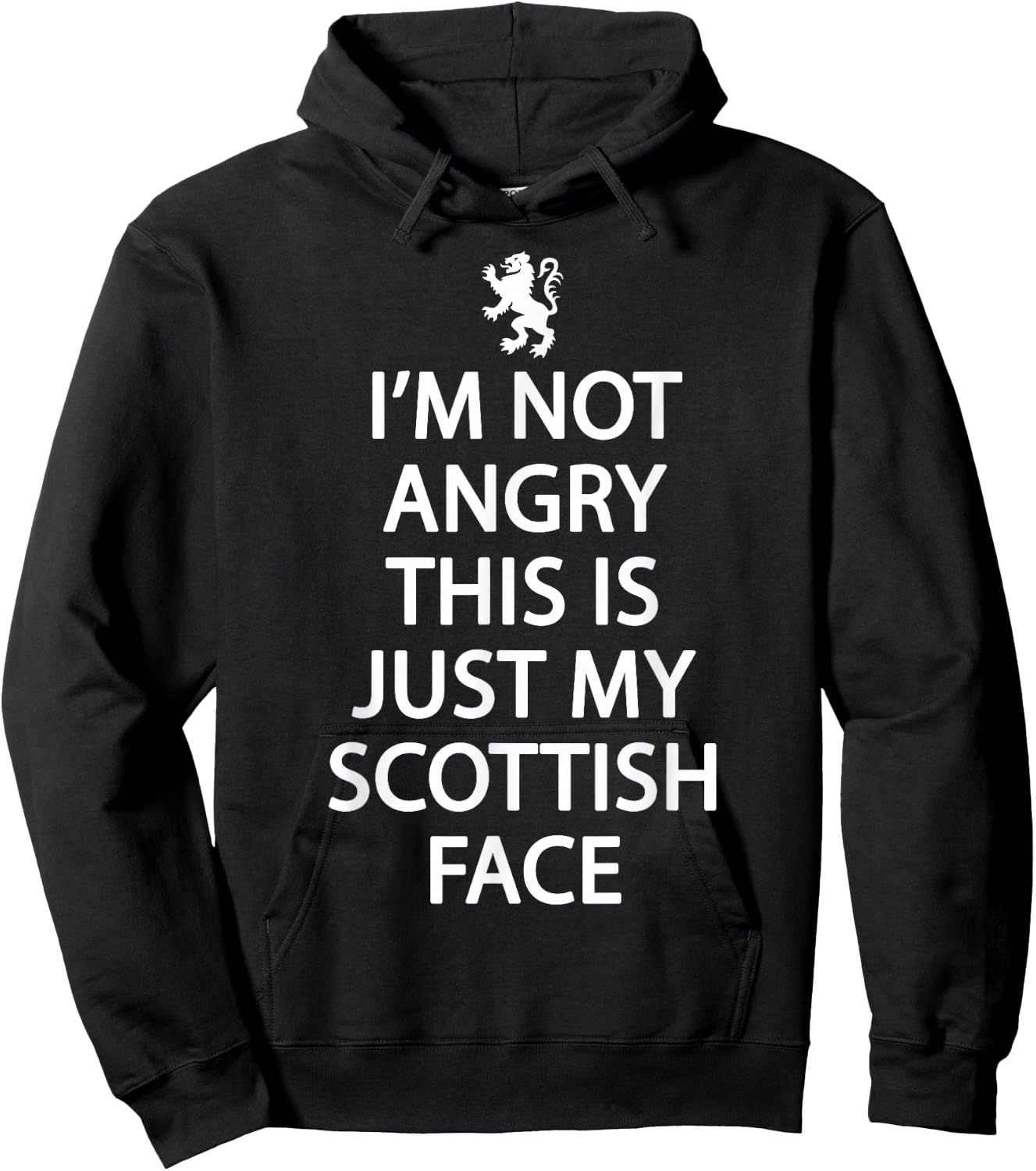 Funny Scottish Funny Scotland Shirt, Rampant Lion Hoodie - Hoodie | Black