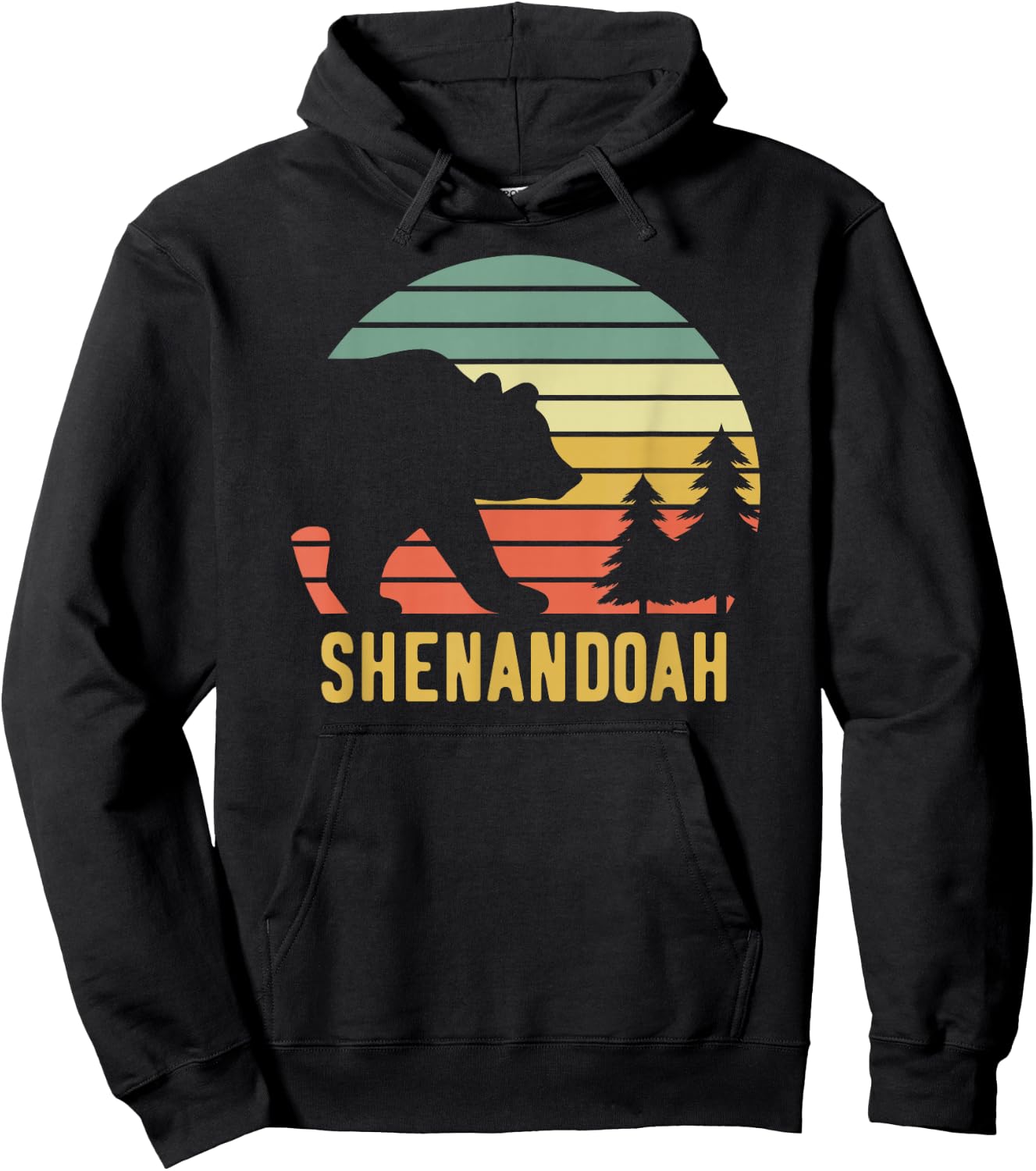 Shenandoah National Park Bear Souvenir Hoodie - Hoodie | Black