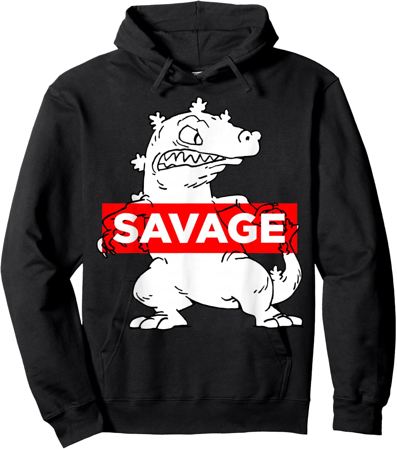 Nickelodeon Reptar Savage Graphic Hoodie - Hoodie | Black