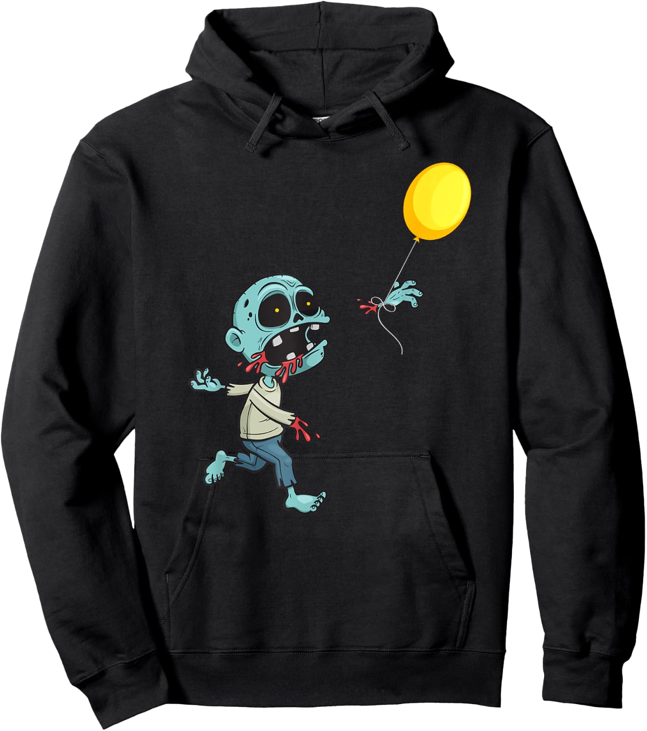 Zombie Birthday Balloon - Funny Cute Zombie Kids & Boys Hoodie - Hoodie | Black