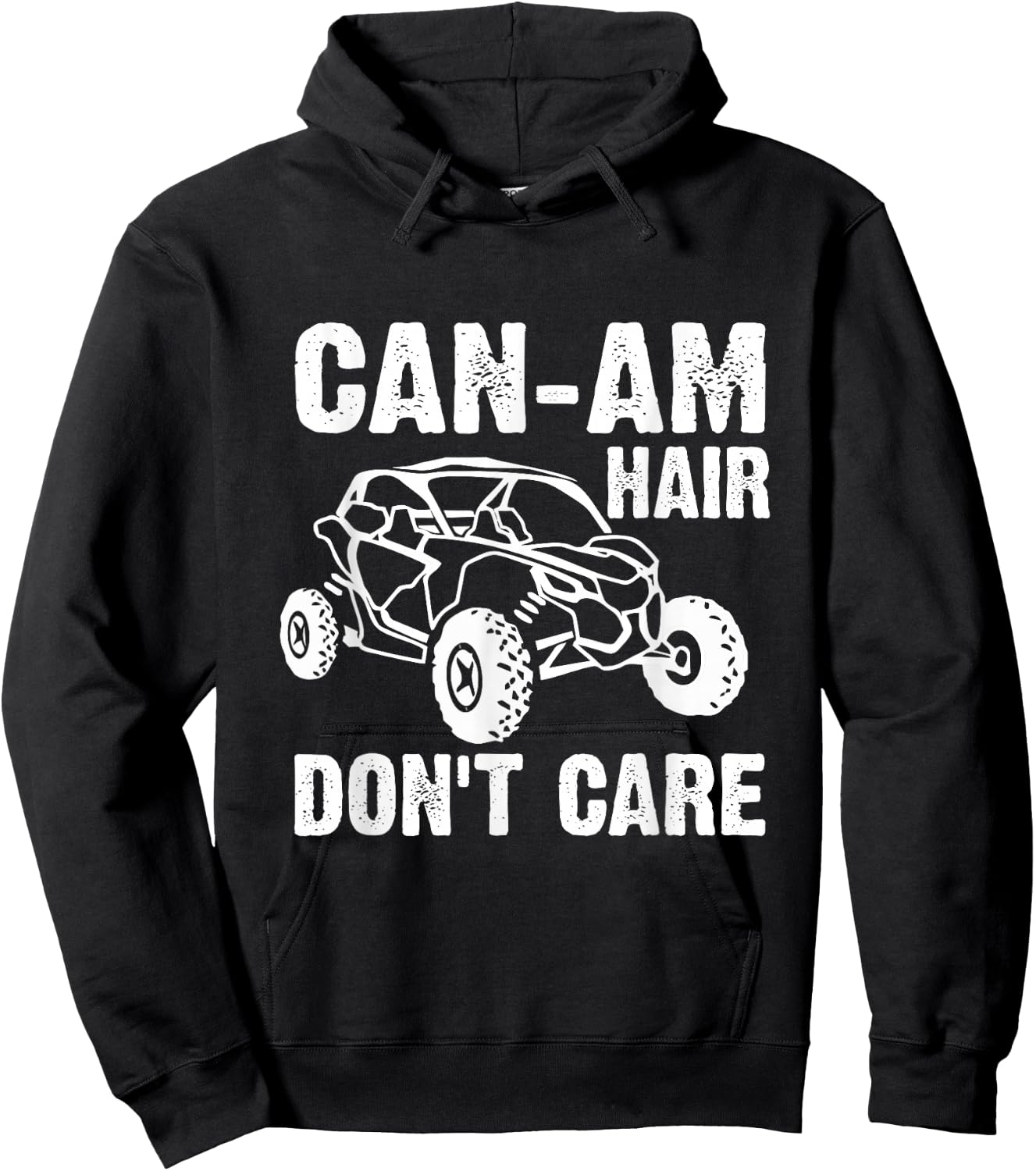 Can-Am Hair Don`t Care Vintage Road Gift Cool Hoodie - Hoodie | Black