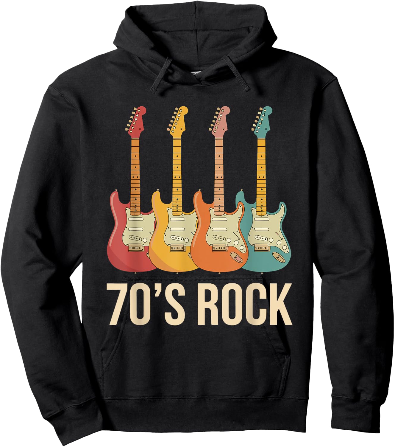 70's Rock Band Hoodie - Hoodie | Black
