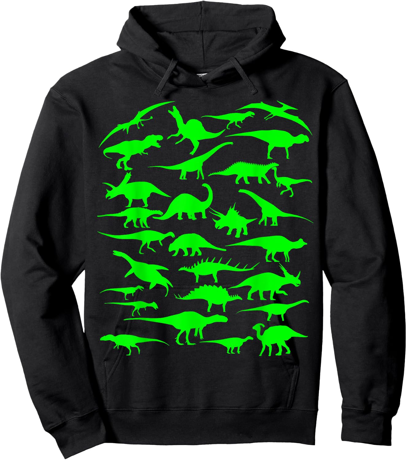 Funny Sheldon Nerdy Dinosaurs All Over Science Geek Gift Hoodie - Hoodie | Black