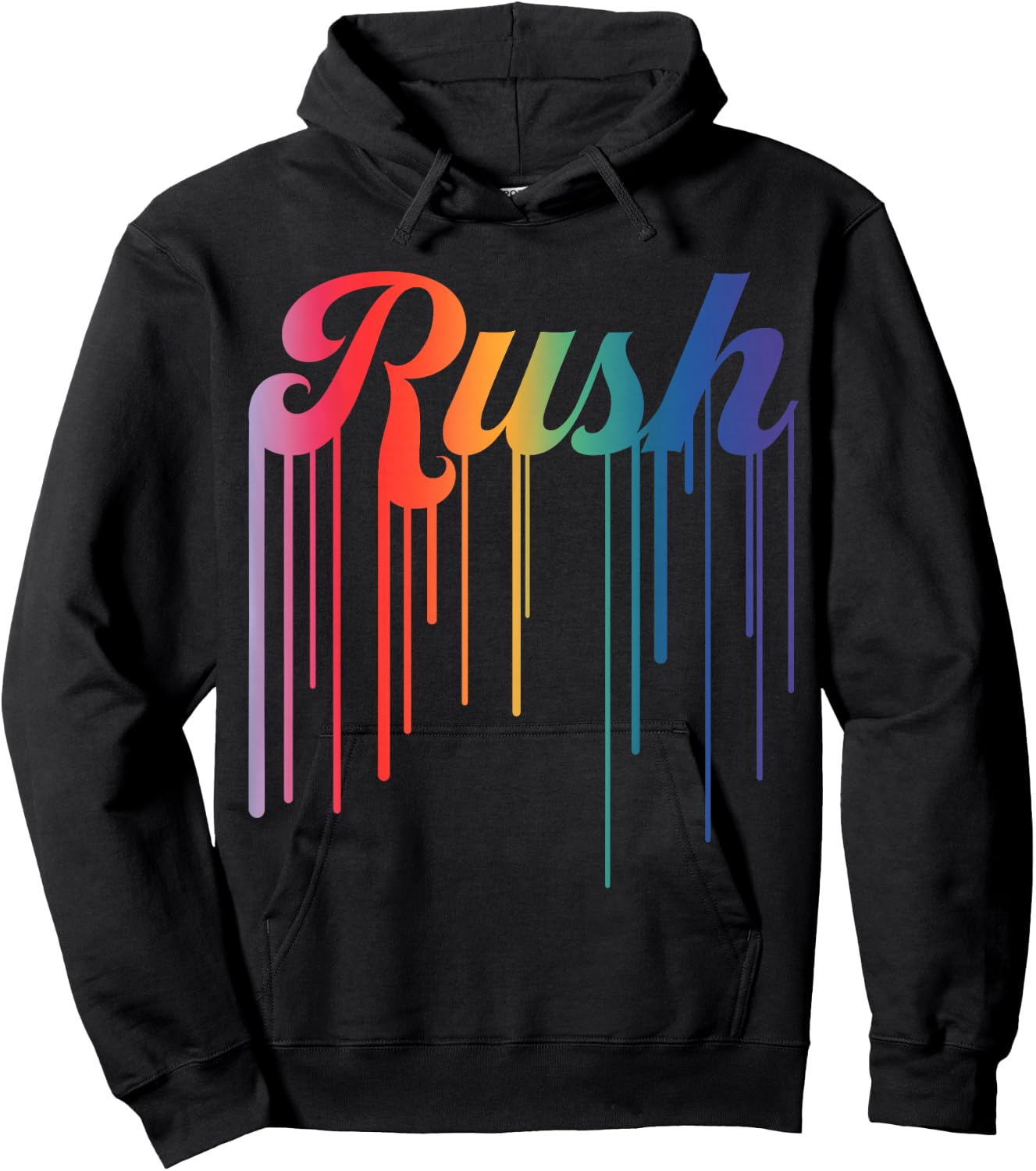 Retro Rush Name Vintage Hearts Gifts Men Kids Meme Hoodie - Hoodie | Black